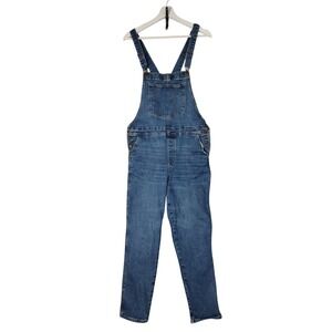 Old Navy‎ Denim Utility Overalls Bib Adjustable Straps Pockets Womens Size 14